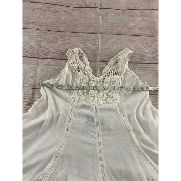 Anna Sui X O'Neill Ivory Elise Women's Crochet Tunic Dress - Medium - Picture 7 of 13